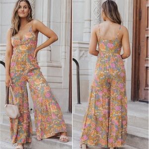 Emory Rose Floral Print Jumpsuit